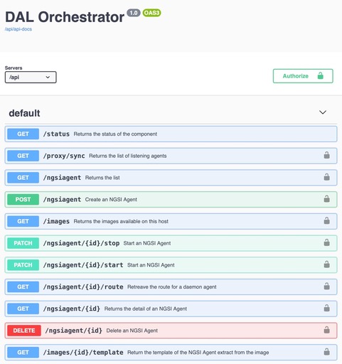 PIXEL DAL Orchestrator API